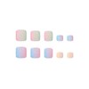 SINHOT Colorful Press onToenails Matte Fake Toe Nails Glue on