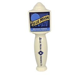 Blue Moon Belgian White 10" Ceramic Pub Style Beer Tap Handle
