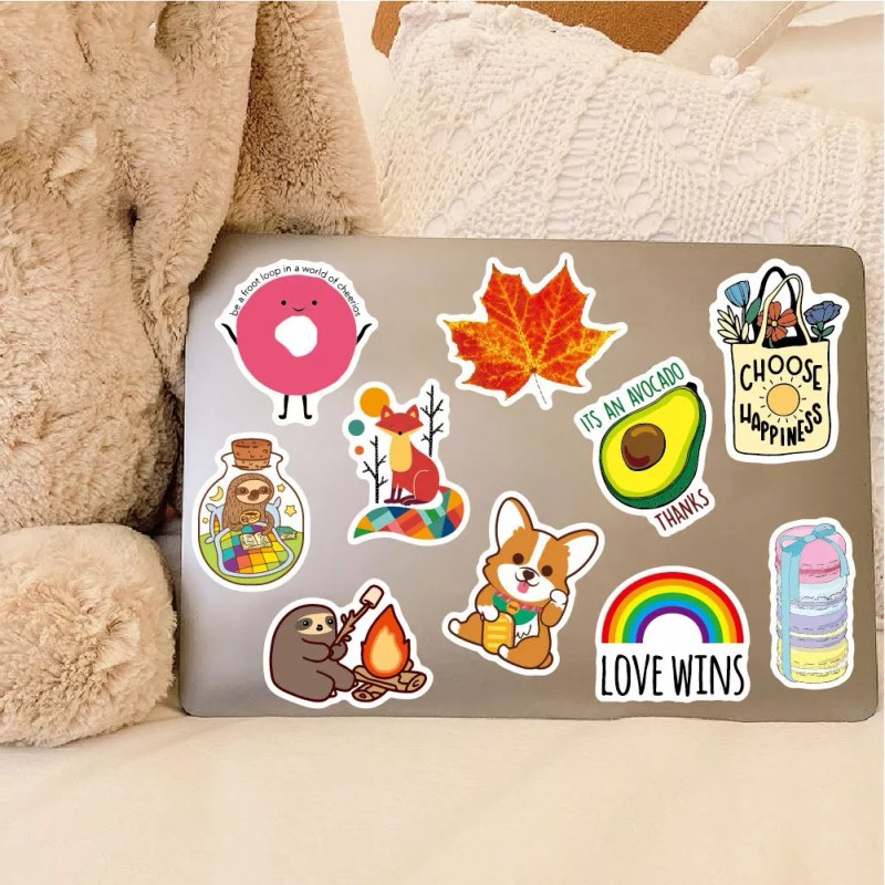 Café Aesthetic Cute Aesthetic Acampar Cute 50 Calcomania Stickers Contra