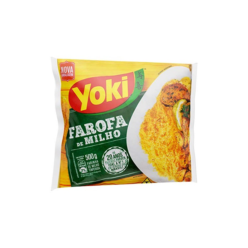 Yoki Seasoned Corn Flour 17.6 Oz Farofa De Milho PACK,