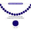MECCANIXITY 2Pcs Felt Ball Garland Blue Pom Pom Garland Handing