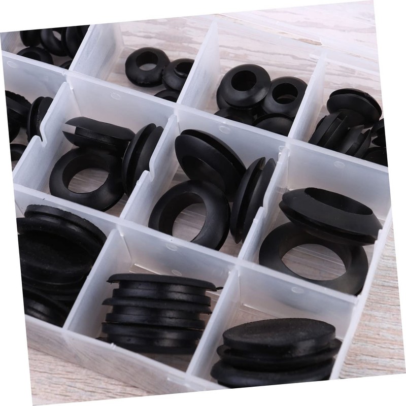 iplusmile 125pcs Rubber Seal Gasket Kit with Box Heat-Resistant Elastic