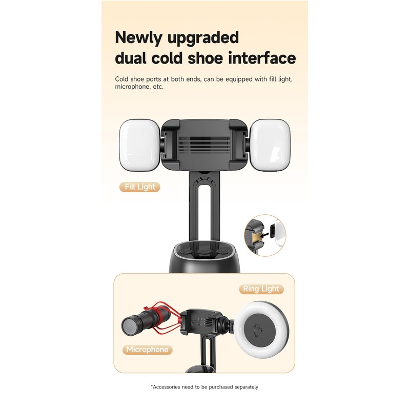 Advanced Technology Auto Face Tracking Tripod 360° Rotation | AI