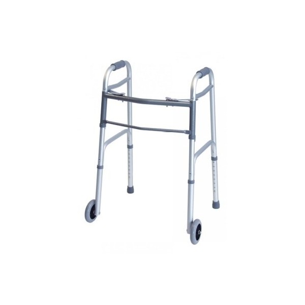 Lumex ColorSelect Adult Walker with Wheels, Plum, Medical Supplies and Equipment for Adult Patients and Seniors, Pack of 2, 716270P-2