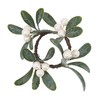"SARO LIFESTYLE Collection Mistletoe Napkin Rings (Set of 4), Diameter: