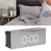 LED Mirror Alarm Clock Rectangular Digital Clock with Temperature Display