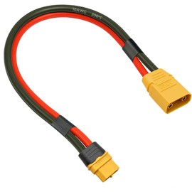 SEBATECH XT60 to XT90 Adapter Cable 10AWG 6IN, XT60 Female to XT90 Male Connector Silicone Wire for RC FPV Drones Solar Generators Power Stations
