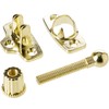 TERF® Heavy Duty Polished Brass Sash Window Lock Fastener With