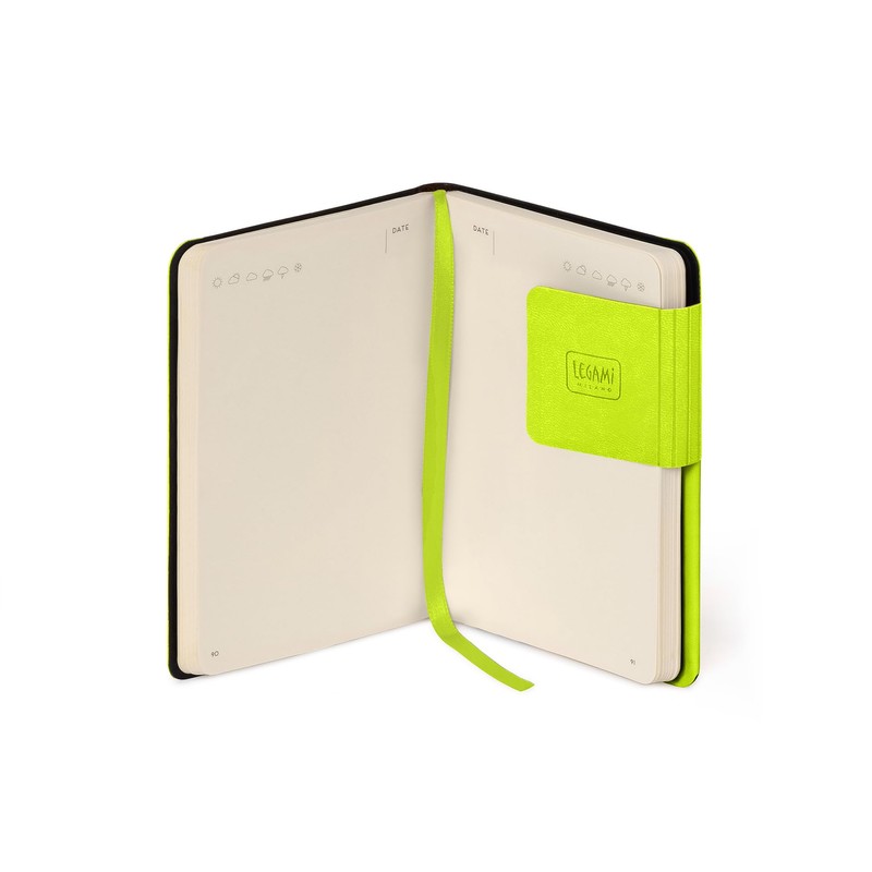 LEGAMI - Notebook with white sheet, My Notebook, theme Chartreuse,