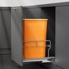YJHome Pull Out Trash Can Under Cabinet with Soft-Close Slides,