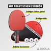 JOOLA Carbon Table Tennis Bat ITTF Approved Professional Table Tennis
