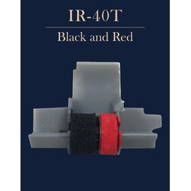 Pokanic IR-40T, IR40T Black and Red Ink Roller Ribbon Cartridge Replacement Compatible with Canon P23-DH V, Casio HR-100TM, HR-150TM, Sharp EL-1750V, EL-1801V, Citizen CP-13 Calculator (3 Pack)