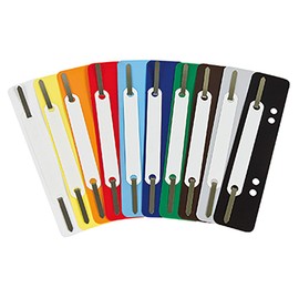 SOE 03167 Filing Strips with Plastic Cover Strip, Assorted, Pack of 250