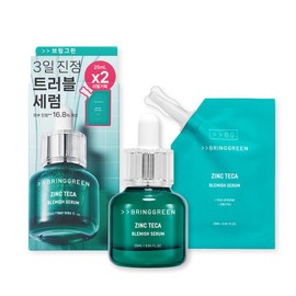BRINGGREEN Zinc Teca Trouble Serum 25mL+25mL Refill Double Set - 25mL+25mL Refill Double Set