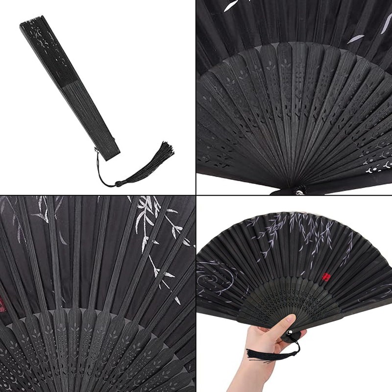 Formemory Men's Women's Folding Folding Bamboo Fan, Japanese Style, Summer,