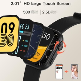 AVUMDA Smartwatch mit Telefonfunktion, 2.01Zoll Fitnessuhr 123 Sportmodi, Smart Watch Herren mit Blutdruck-,Puls-Schlaf-Monitor, Aktivitätstracker, Message Reminder, IP68 Sportuhr für Android iOS