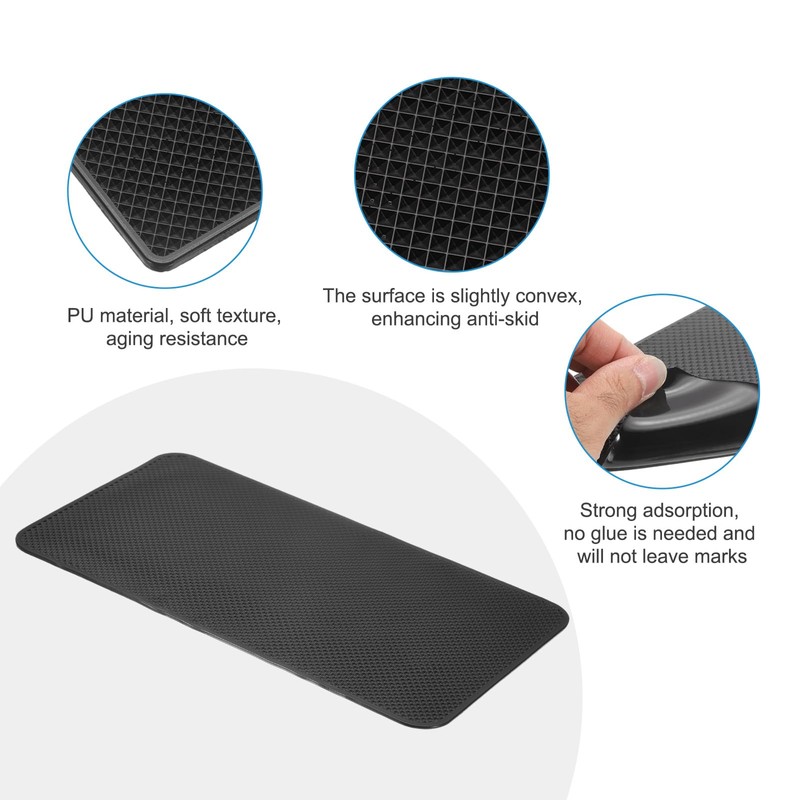 sourcing map Car Dashboard Anti-Slip Mat 10.6" x 6" Universal