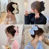 4 Pack Satin Bow Claw Clips for Women, Bow Nonslip
