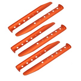 Aexit 6pcs (Home hardware) 12-inch Aluminium Alloy Sand Snow Tent Stake Orange for (27ry265qf261) Camping Hiking
