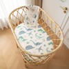 SDIII Dinosaur Bassinet Sheet 2 Pack for Boy Girl, Soft