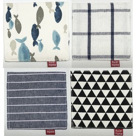 tallnext Coasters, Fashionable Coasters, Tea Saucer, Set of 4 (C)