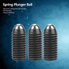 10 Pieces M12 Carbon Steel Thread Ball Black Spring Plungers