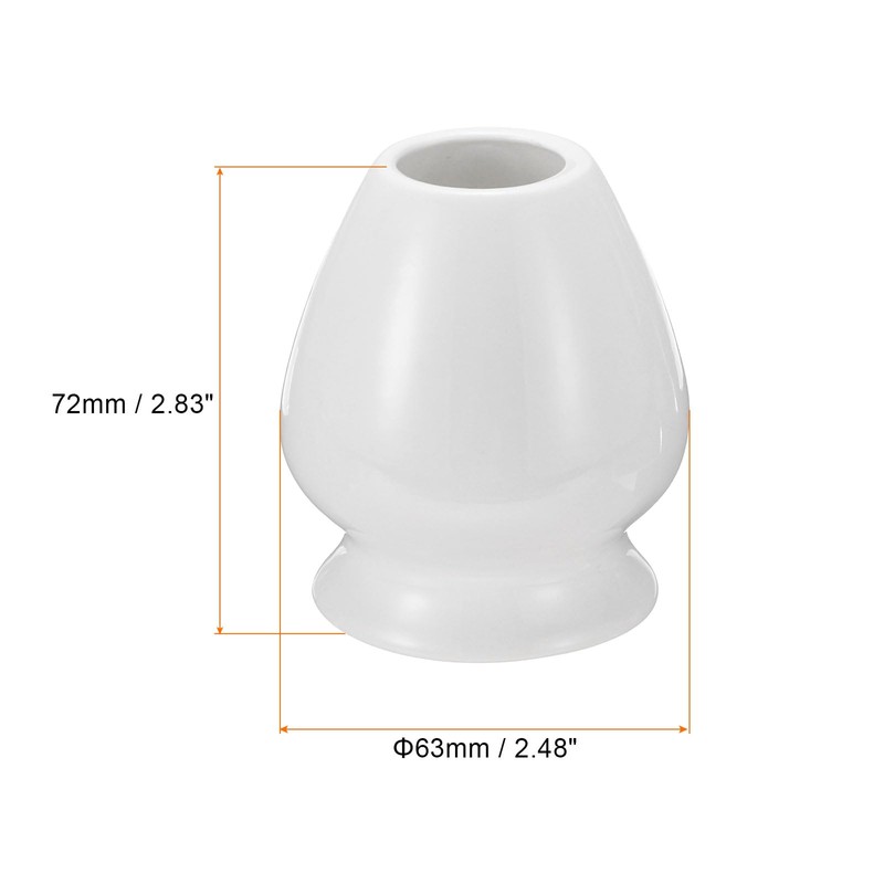 sourcing map Ceramic Chasen Stand 72mm Matcha Whisk Holder Teas