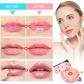 Bálsamo Labial de Miel de Abeja,Bálsamo Labial Hidratante con Propóleo,Bálsamo Labial Hidratante de Miel con Propóleo,Hidratación y Prevención de Labios Secos y Agrietados (Strawberry Pot)