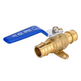 EFIELD Pex A Expansion 3/4-Inch X 3/4-Inch Full Port Shut-off Brass Ball Valve with Drop-ear, ASTM 1960, cUPC Certified,(VALVE029)