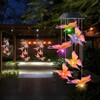 Solar Wind Chimes, Solar Hanging Butterfly Wind Chime Outdoor/Indoor, Waterproof
