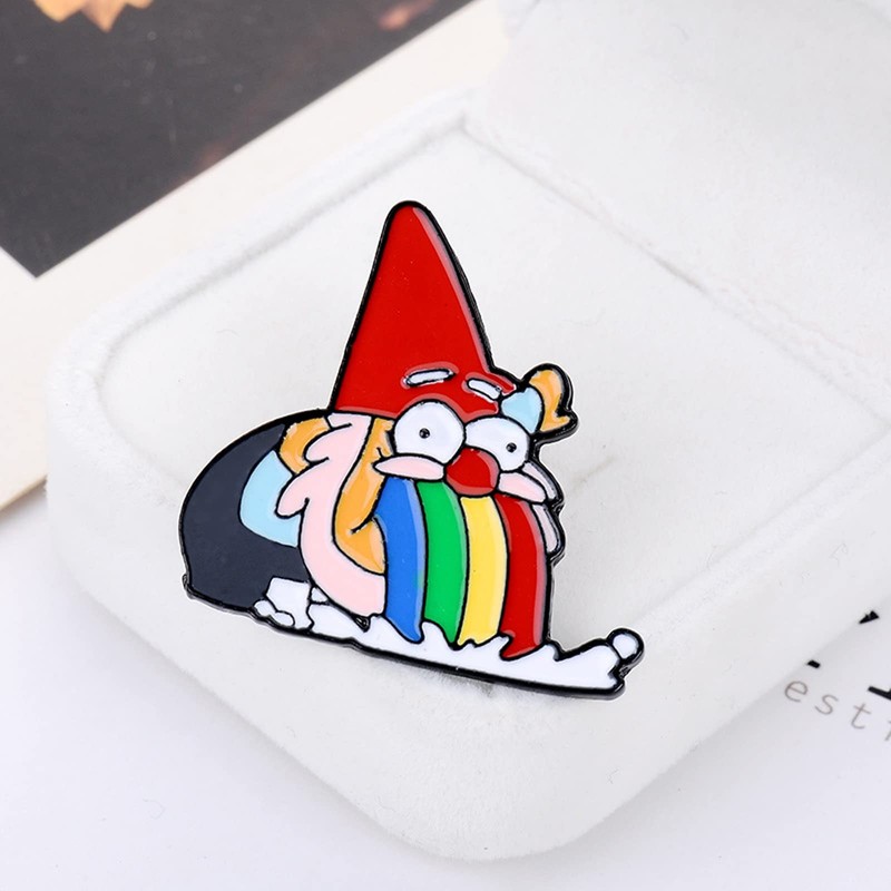 Lukgelyum - Broche de Navidad con diseño de dibujos animados