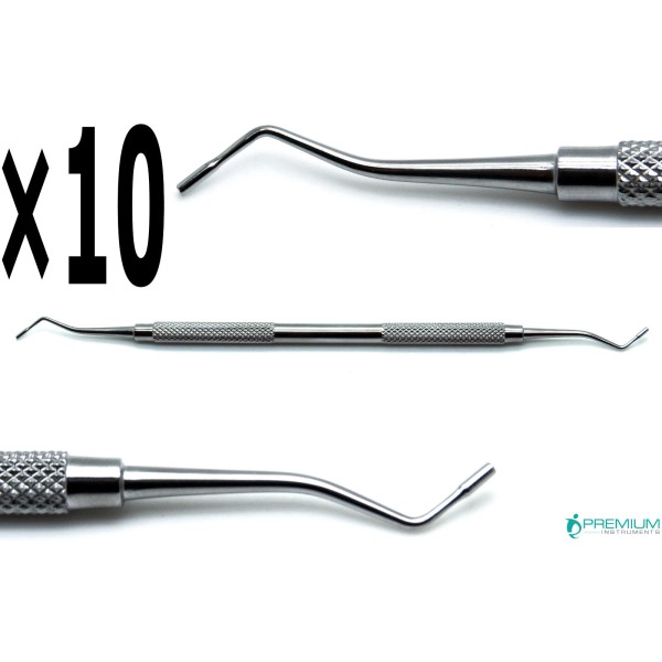 PREMIUM INSTRUMENTS 10× Dental Restorative Smooth Pluggers 1.2mm/1.5mm Double End