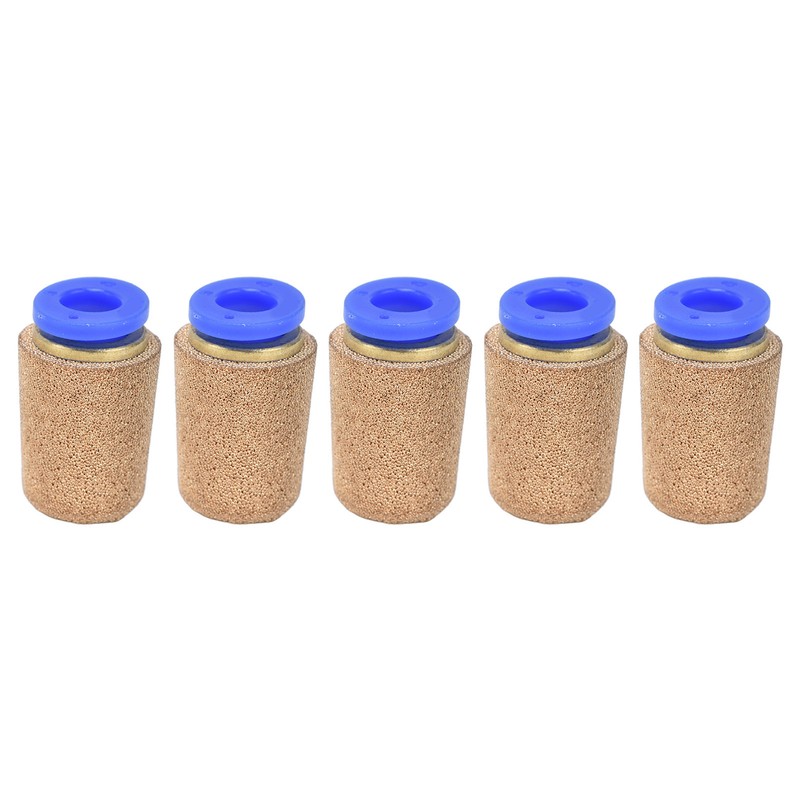 5Pcs Air Pneumatic Mufflers Exhaust Mute Silencer Noise Filter Reducer