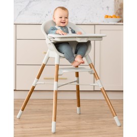 Skip Hop Baby High Chair 4-in-1 Convertible High Chair, EON, Oat