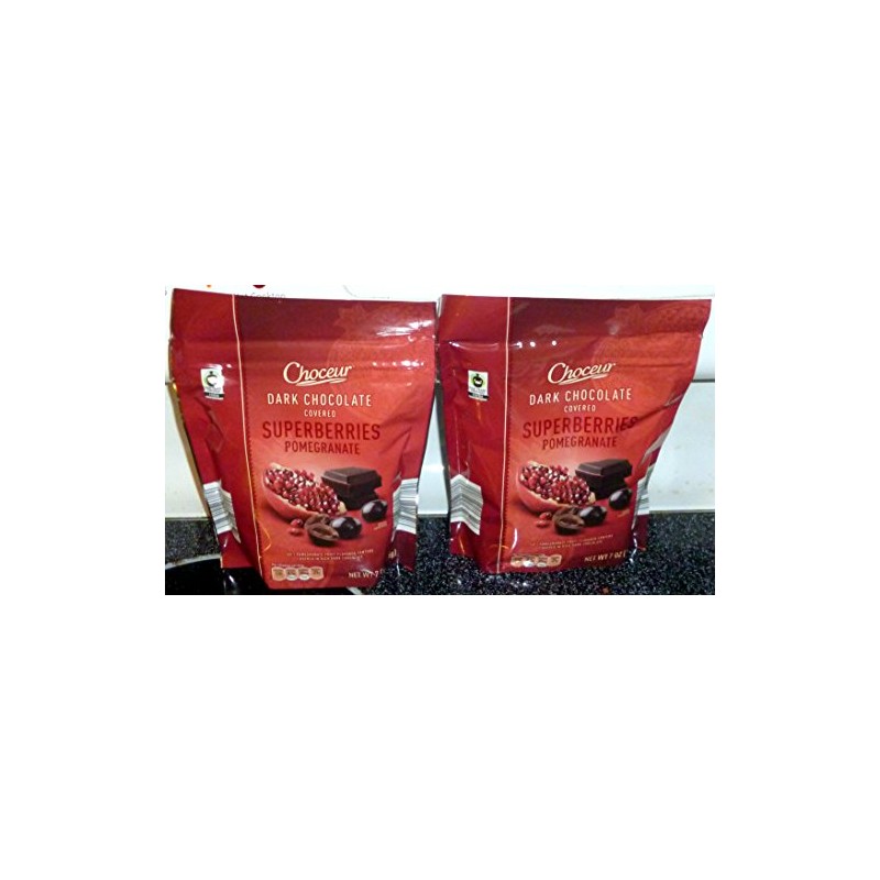 Choceur Dark Chocolate Covered Superberries - Pomegranate (2 Pack)