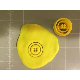 Arbi Design Fancy Button Cookie Cutter - Choose Your Own Size - 3"