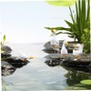 LALOCAPEYO 4 Pcs Duck Ornaments Simulation Absorbent Duck Ornaments Resin