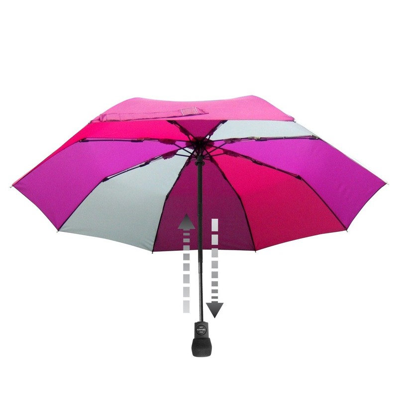 Euroschirm - Göbel Stick Umbrella marine/oliv/royal/eisblau Size:standard size