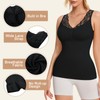 Women's Cami with Built in Bra Padded Tummy Control Compression