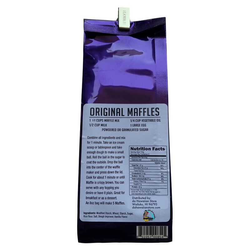 Hula Market Maffles Mochi Waffle Mix (Taro Macnut)
