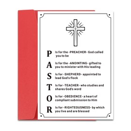 Pastor Appreciation Cards Pastor Appreciation Gifts for Men Women Thank You Gifts for pastor Clergy appreciation Month Priest Anniversary Retirement Card for Ministry Minister Birthday Fathers Day
