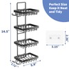 Moforoco 4 Tier Soap Bar Holder for Shower, No Drilling,