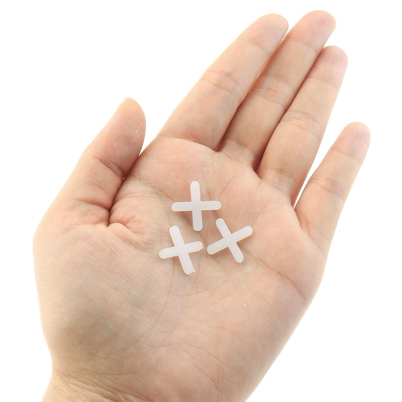 DGZZI 500PCS 3mm Tile Cross White Wall and Floor Tile