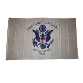 AES 3x5 U.S. Coast Guard USCG Knitted Nylon Flag 3'x5' Brass Grommets