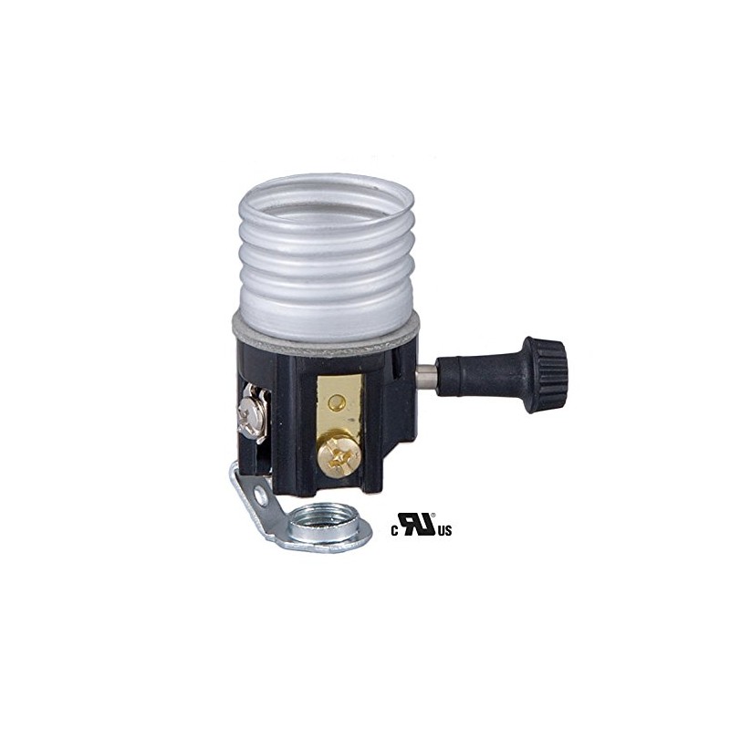 B&P Lamp® On/Off Med. Base Socket Interior with 1/8F Threaded