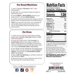 The Prepared Pantry New York Dill Rye Gourmet Bread Mix; Single Pack; For Bread Machine or Oven