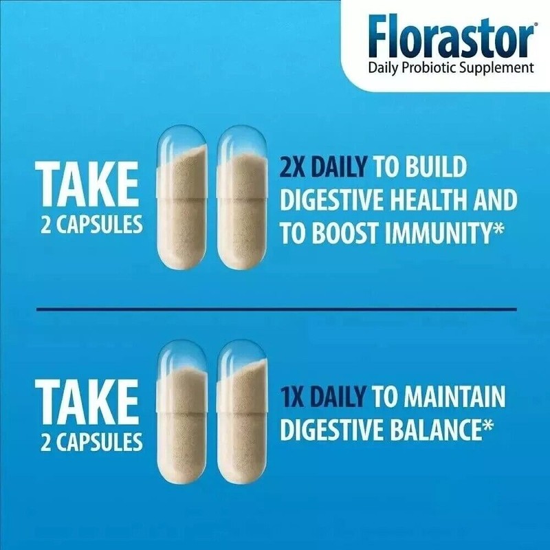 3PACK Florastor 250mg Daily Probiotic Dietary Supplement 10X Larger Cells