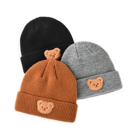 Camptrace Baby Beanies,Infant Toddler Beanie,Double-Layer Soft Warm Cable Knit Winter Hat for Boys Girls