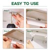 Keadic 160Pcs 5M/16.4FT Bendable Curved Ceiling Mount Curtain Track with