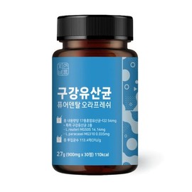 구강유산균 퓨어덴탈 오라프레쉬 구강 유래 특허 유산균 2종 자일리톨 1개 Oral Probiotics Pure Dental OraFresh Oral-Derived Patent Probiotics 2 Types Xylitol 1 Piece